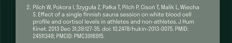 Effect of a single finnish sauna session on white blood cell profile and cortisol levels in athletes and non-athletes