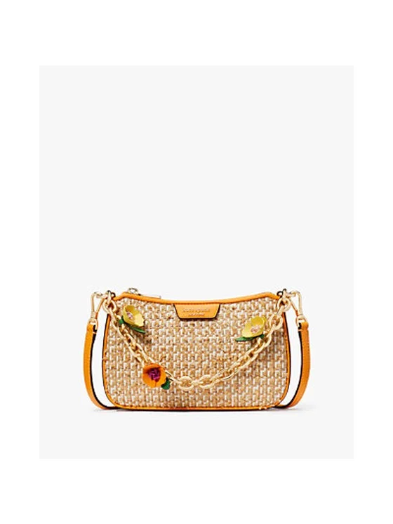 Jolie Raffia Tweed Small Convertible Crossbody