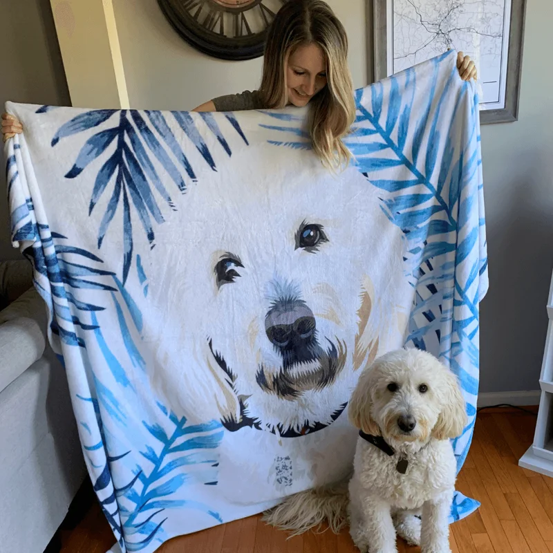 Custom Pet Fleece Blanket