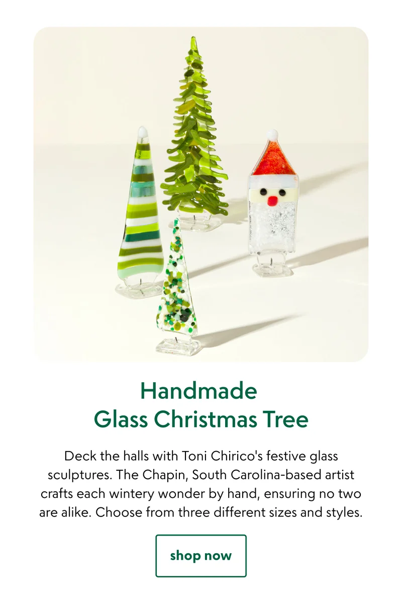 Handmade Glass Christmas Tree