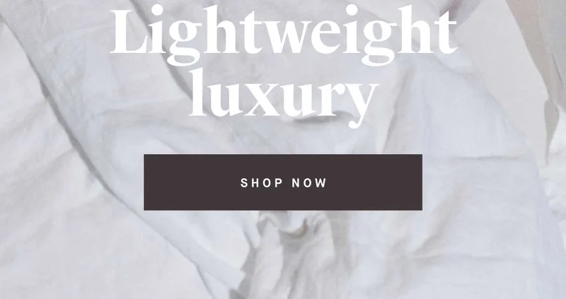 Lightweight luxury -- SHOP NOW