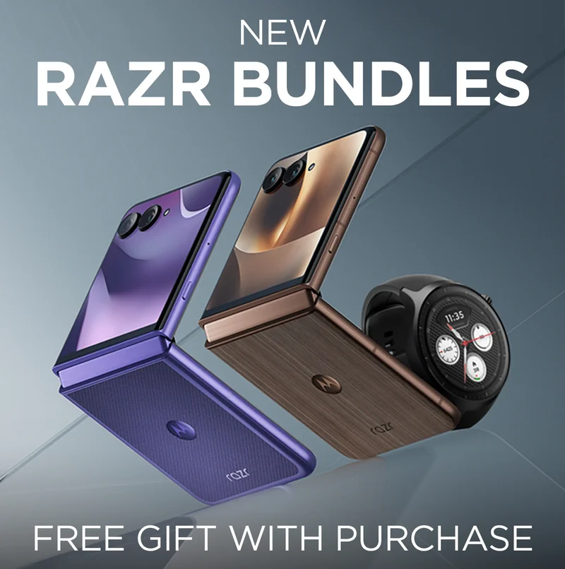 NEW razr bundles - free gift with purchase