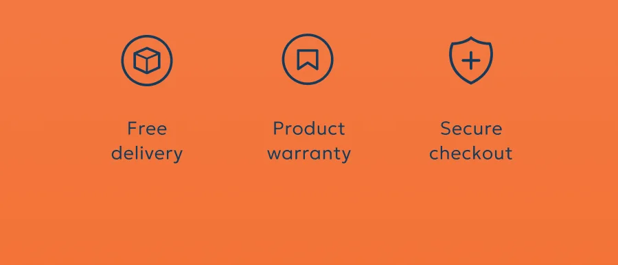Free delivery - Product warranty - Secure checkout