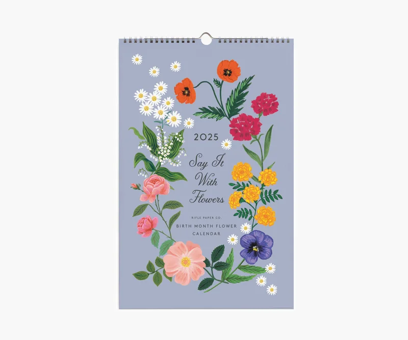 Image of 2025 Wall Calendar - Say It With Flowers
