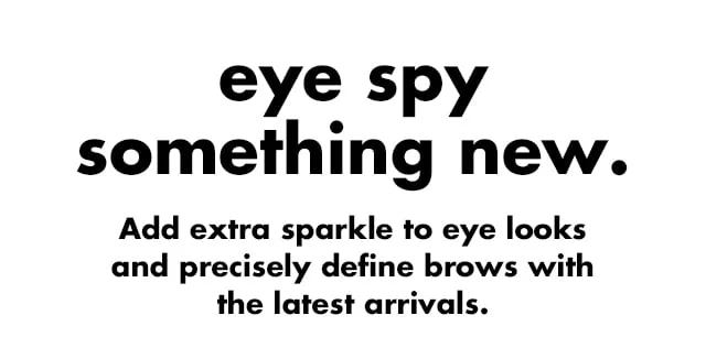 Eye spy something new