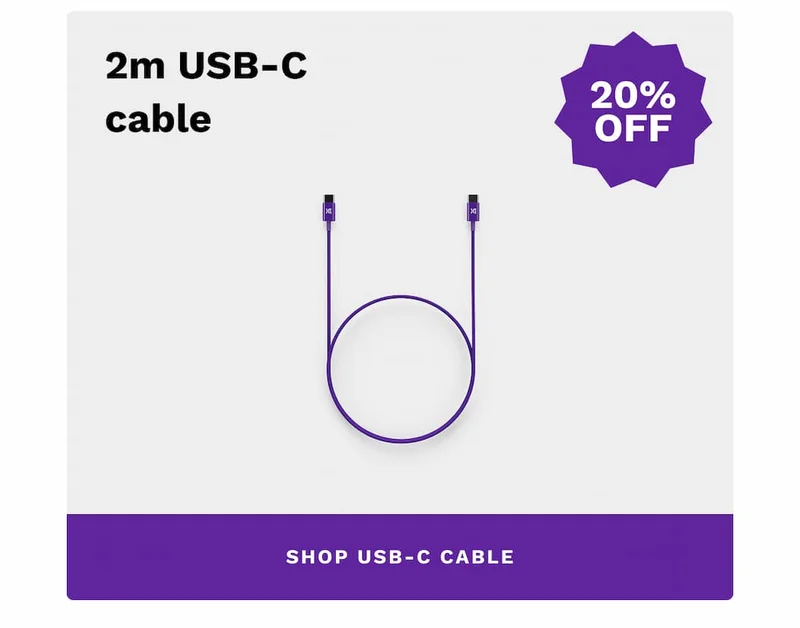 2m USB-C cable