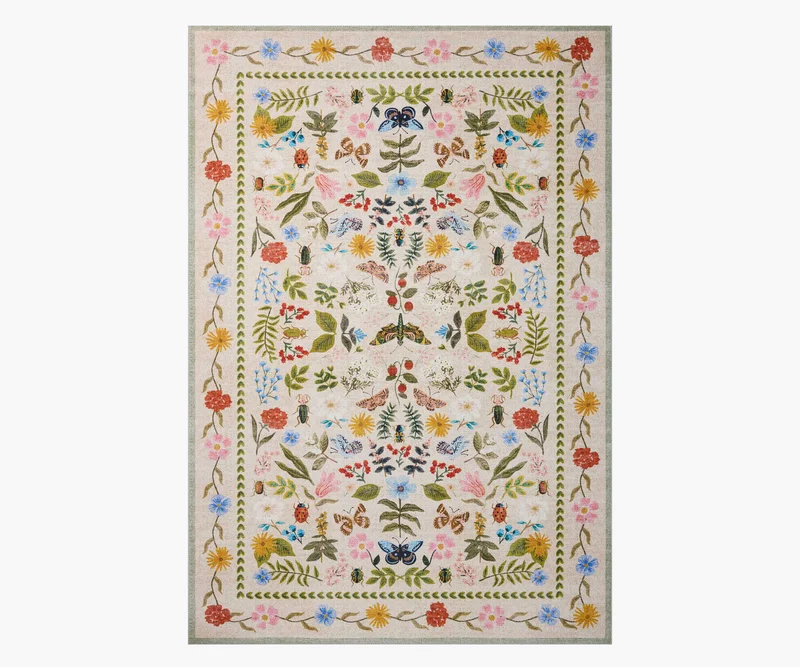 Image of Canopy Curio Printed Rug - Cream