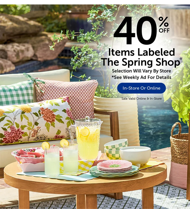 40% Off Items Labeled The Spring Shop® - Select Categories