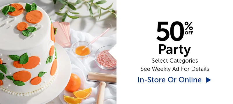50% Off Party - Select Categories.