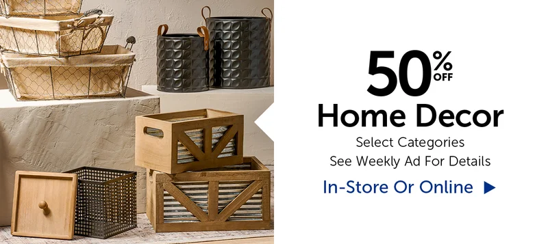 50% Home Decor - Select Categories