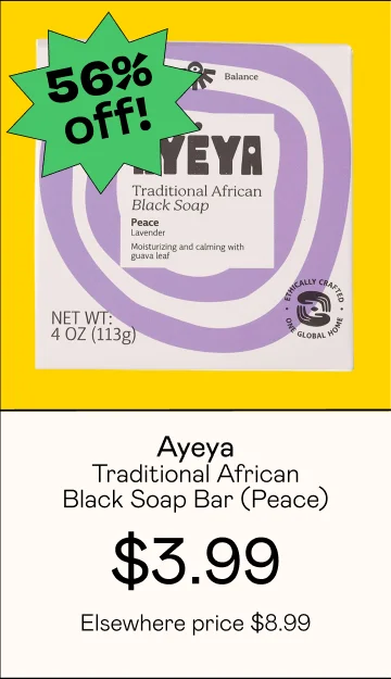 Traditional African Black Soap Bar - Peace