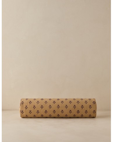 Romaric Jacquard Pillow-Sand and Plum / Bolster / With Feather Down Insert