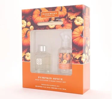 HomeWorx by Slatkin + Co. Pumpkin Spice Reed Diffuser & Room Spray Set