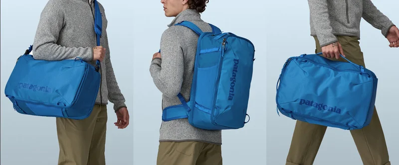 Black Hole MLC bags can be configured as a shoulder bag, backpack or briefcase.