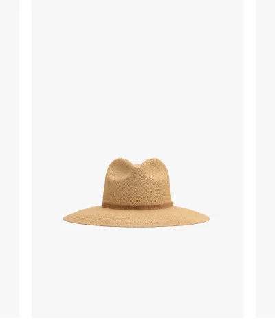 Packable Wide Brim Ecuador Hat Dark Natural