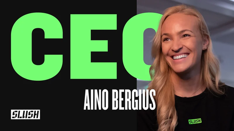 Portrait of Aino Bergius, Slush's newly appointed CEO.