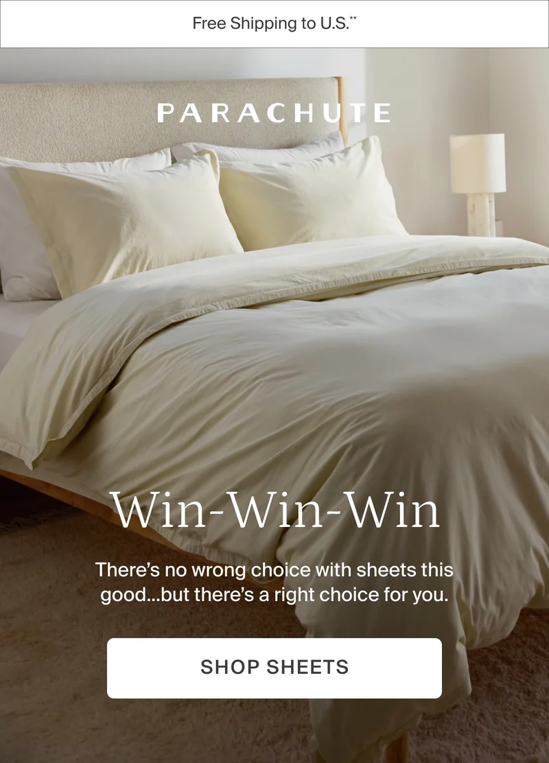 There's no wrong choice with sheets this good, but there's a right choice for you. Shop sheets.