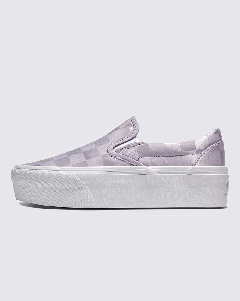 Classic Slip-On Stackform Checkerboard Shoe