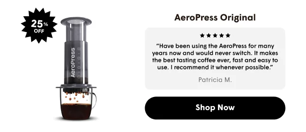 AeroPress XL | Extra large brewer makes 2-4 cups Brew & clean in 2 minutes Includes 20oz Tritan™ carafe | Shop Now
