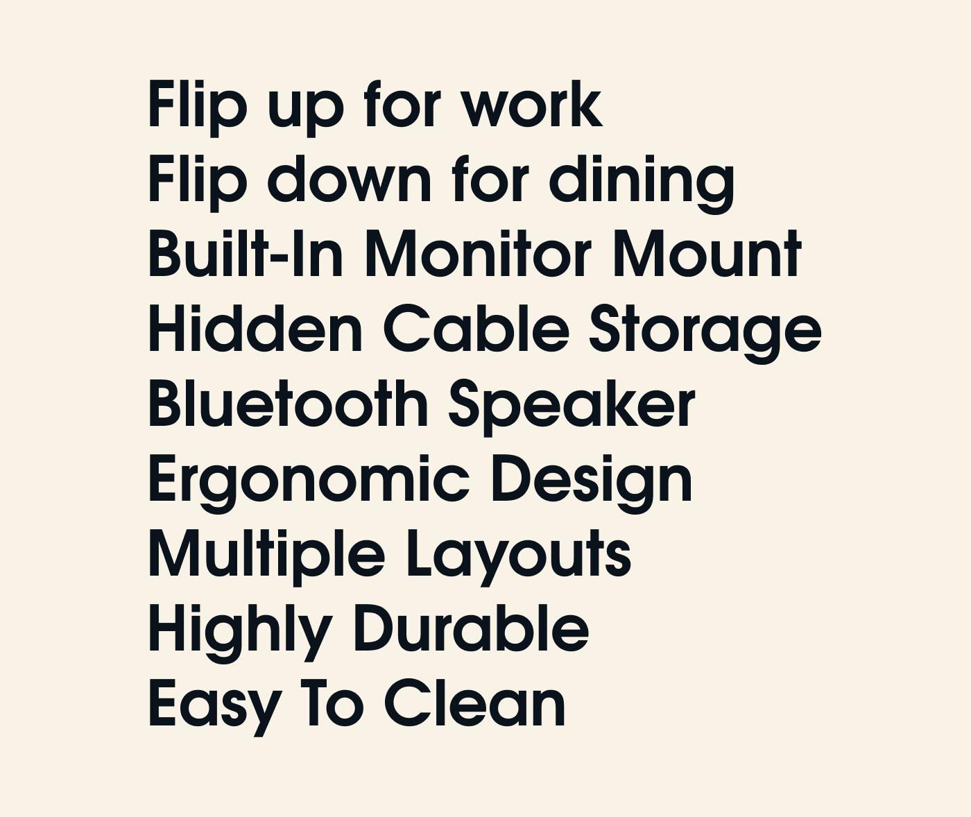 Everything You Get With Your Table-To-Desk
