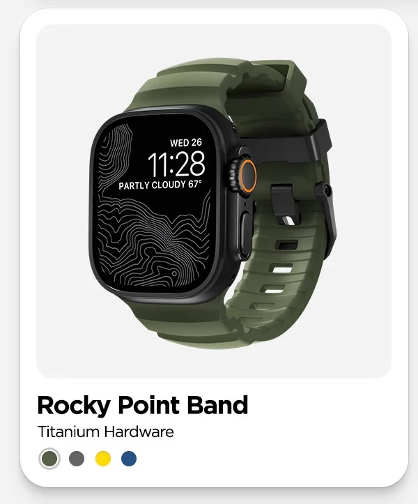 Rocky Point Band with Titanium Hardware