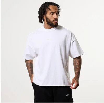 WASHED OFF WHITE OVERSIZED BOXY T SHIRT