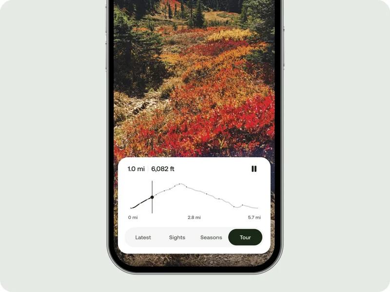 Phone screen showing Parks papges.