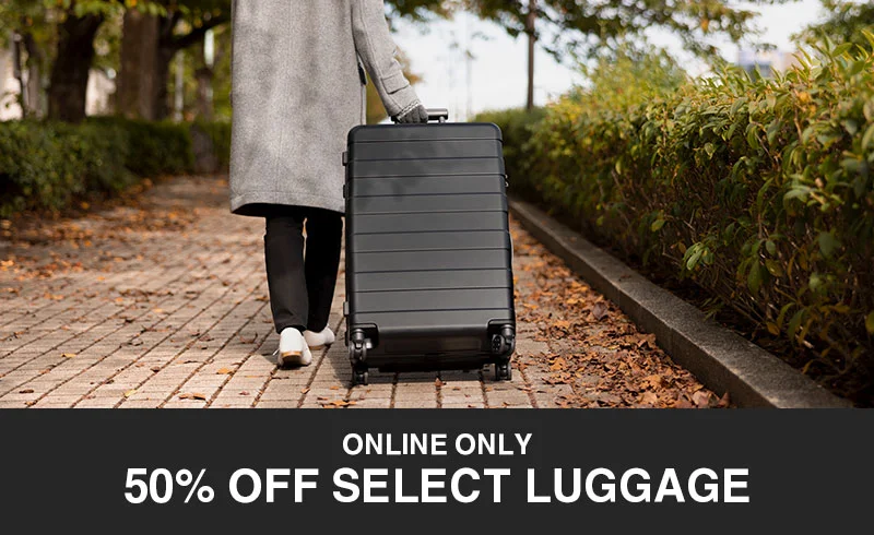Shop 50% Off Select Luggage Online Only!