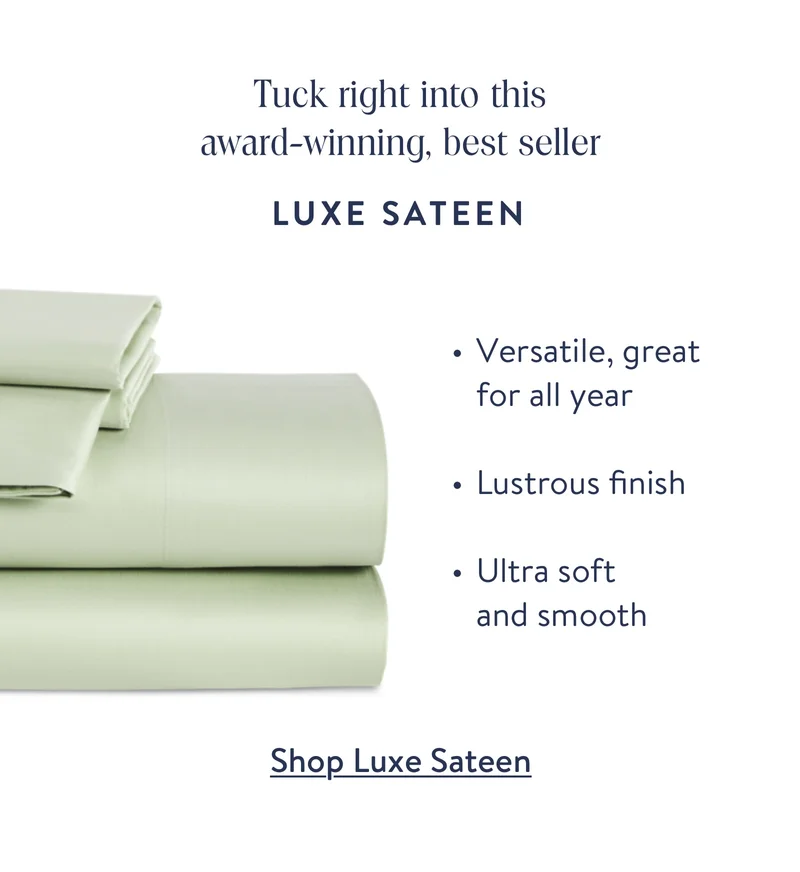 Luxe Sateen Sheets