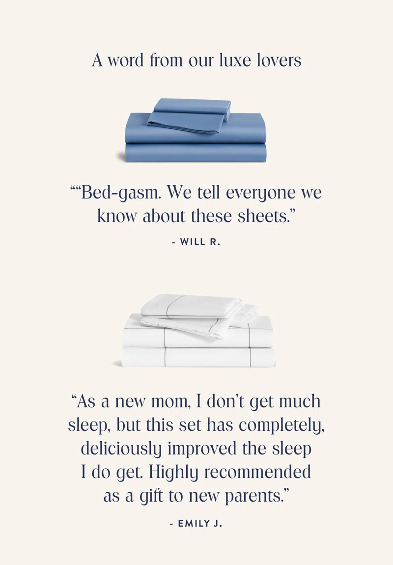 A word from our luxe lovers