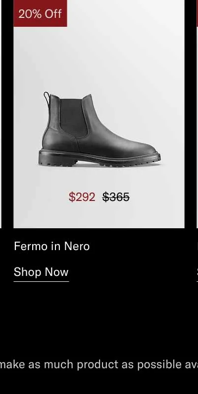 Fermo in Nero. Shop Now