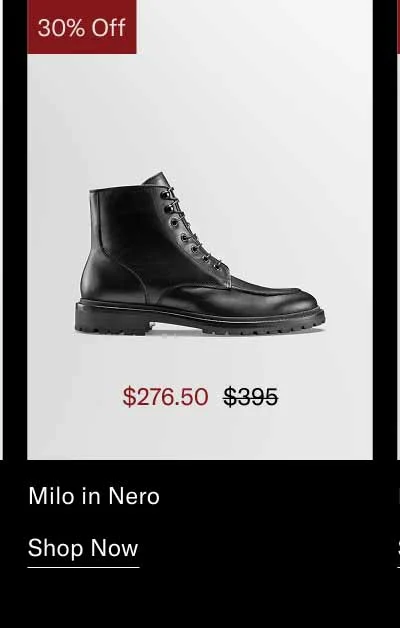 Milo in Nero. Shop Now