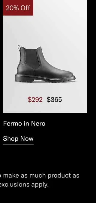Fermo in Nero. Shop Now