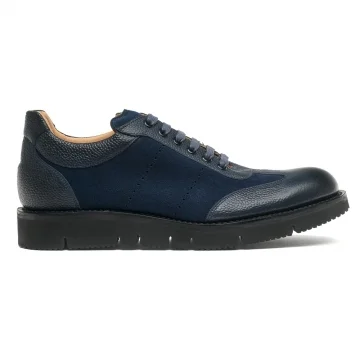 Coe Trainer in Navy Grain/Navy Suede