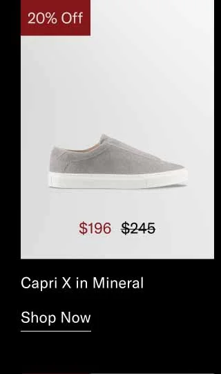 Capri X in Mineral. Shop Now.