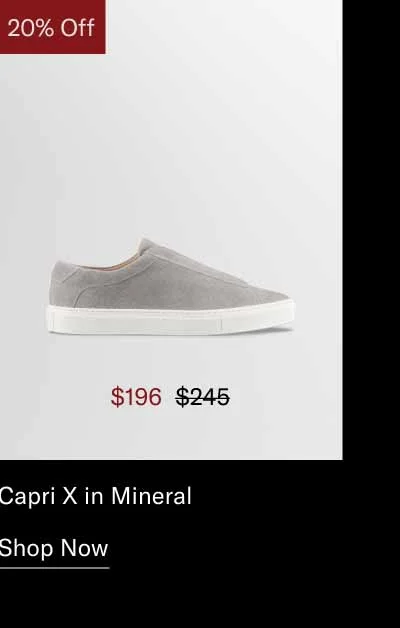 Capri X in Mineral. Shop Now.