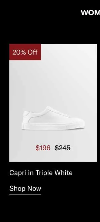 Capri in Triple White. Shop Now