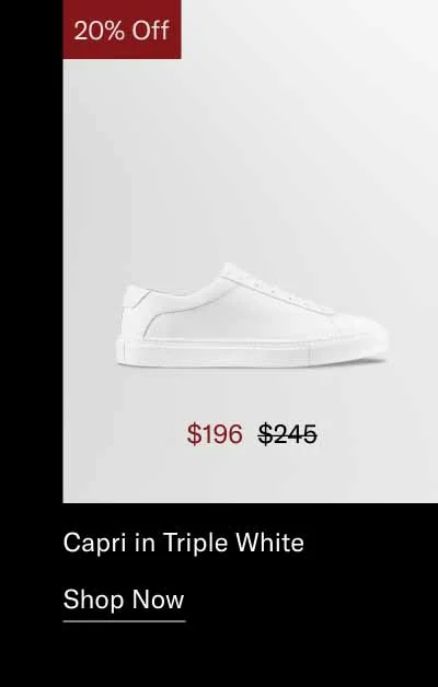 Capri in Triple White. Shop Now