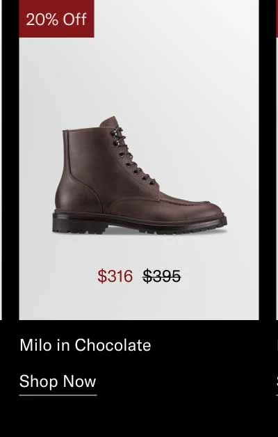 Milo in Chocolate. Shop Now