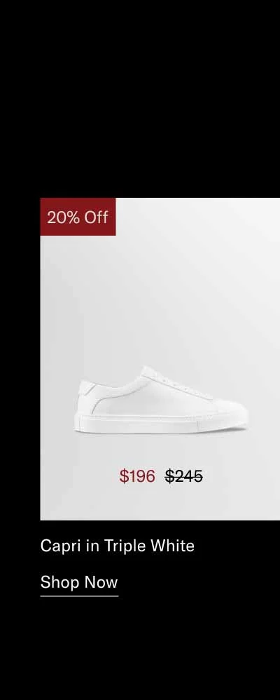 Capri in Triple White. Shop Now