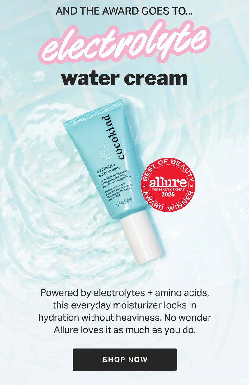 AND THE AWARD GOES TO... ELECTROLYTE water cream