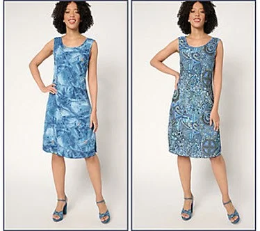 Attitudes by Renee Regular Reversible Como Jersey Dress