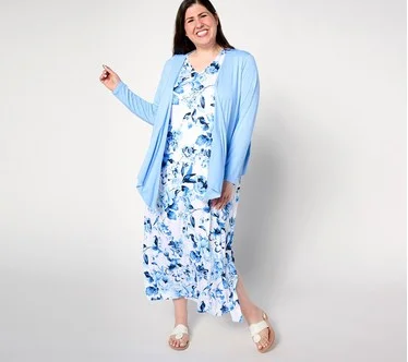 Belle by Kim Gravel Regular Better Together Dress and Shrug Set
