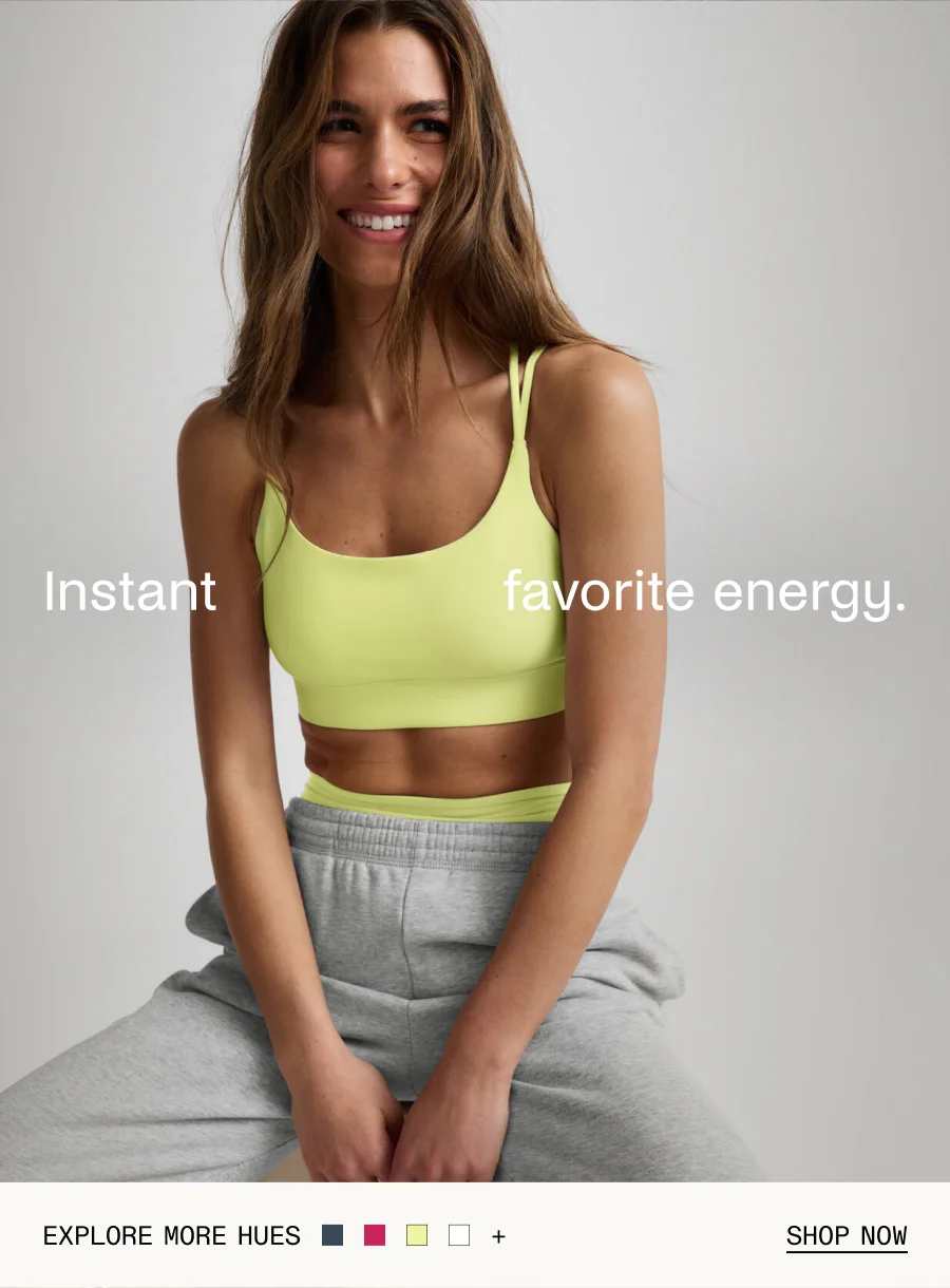 Spacedye™ Back To It Strappy Bra in Electric Lime Heather