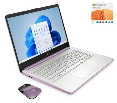 HP 14" Touch N150 4GB RAM 128GB SSD Laptop w/ MS365 & HP 1-2-3