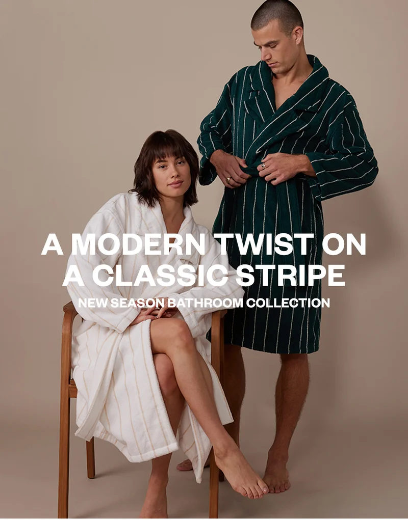 A MODERN TWIST ON A CLASSIC STRIPE - NEW SEASON BATHROOM COLLECTION