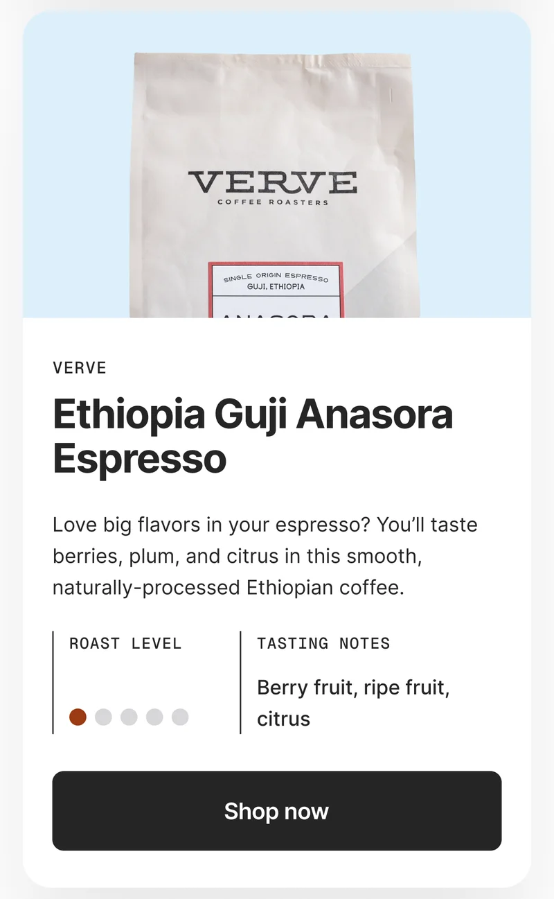Ethiopia Guji Anasora Espresso