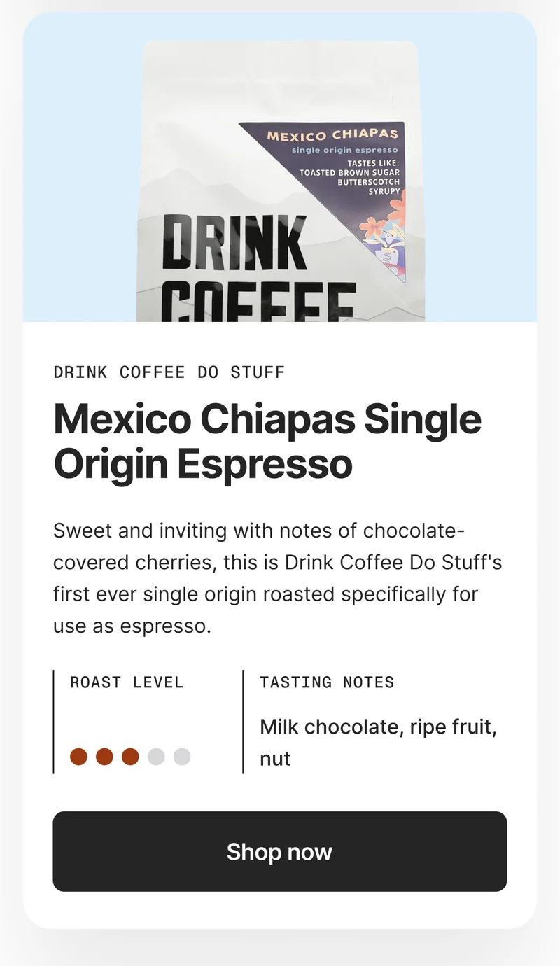 Mexico Chiapas Single Origin Espresso
