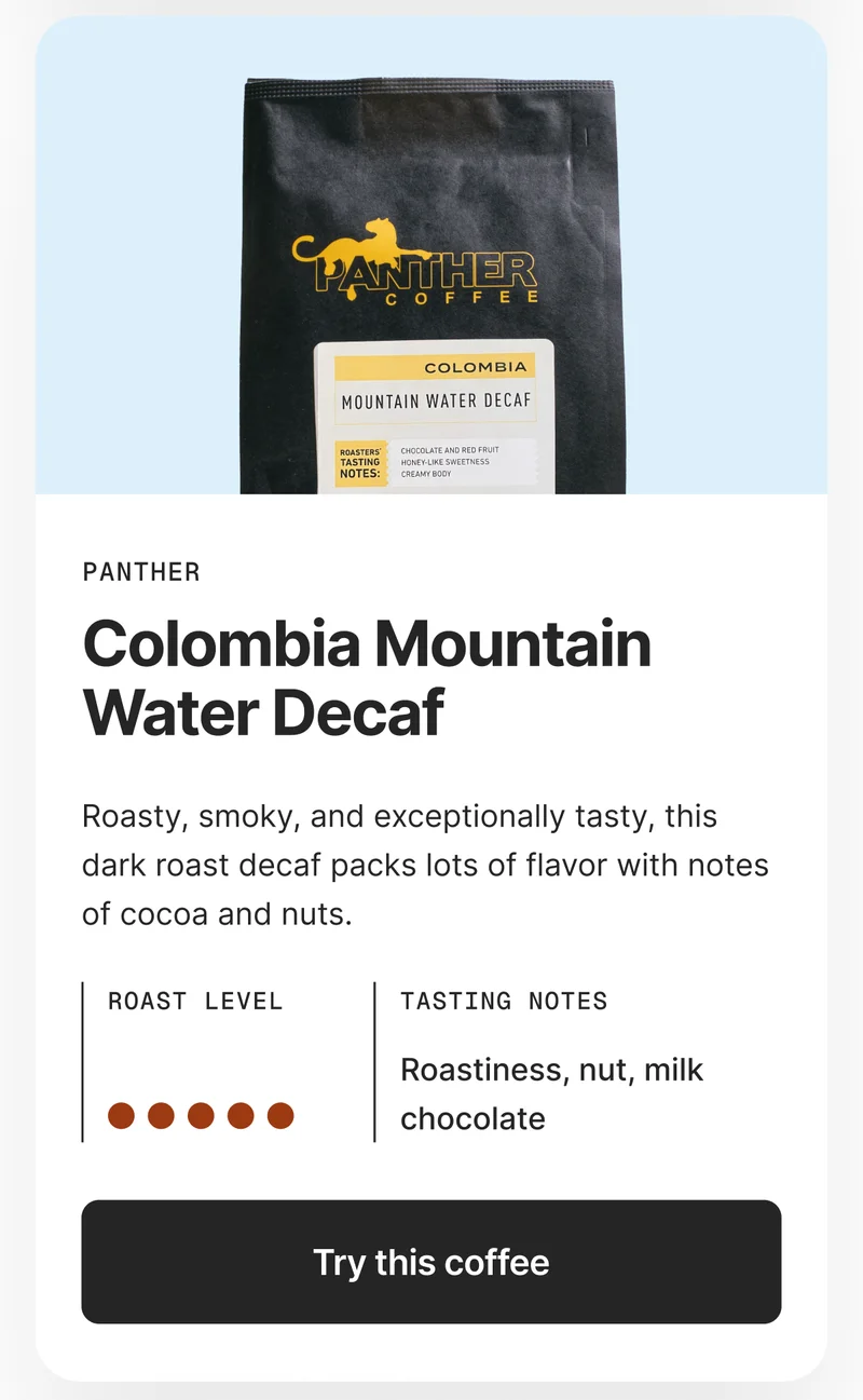 Colombia Mountain Water Decaf