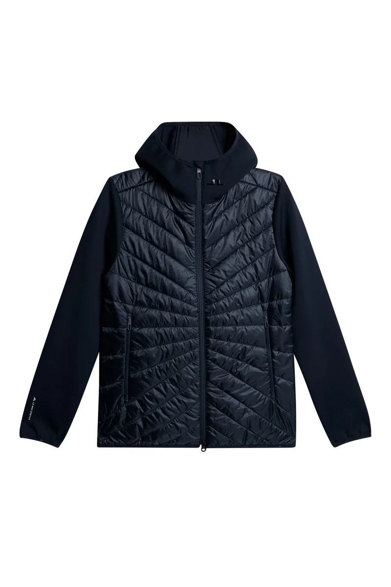 Image of Madde Quilt Hybrid Hood / JL Navy